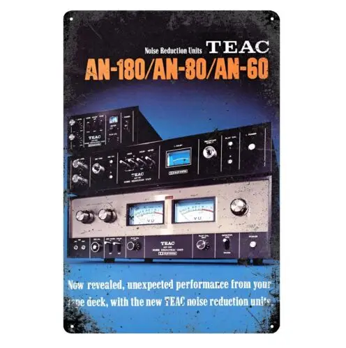 1pcs,Teac Vintage Stereo Amplifier Audiophile Hi-Fi Metal Poster - Tin Sign