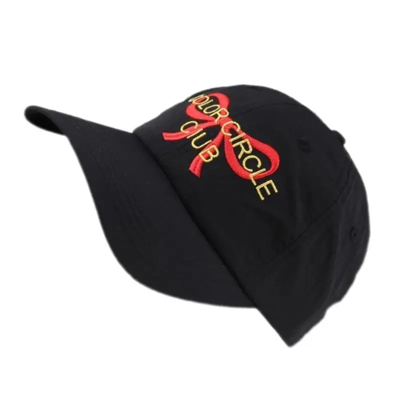 

652F Trendy Baseball Hat Casual Sport Headwear Embroidered Bowknot Letter