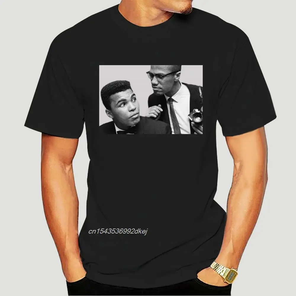 Muhammad Ali Boxer Boxinger Malcolm X The Greatest TShirt T-Shirt Tee Gift Short Sleeve Plus Size 1175D