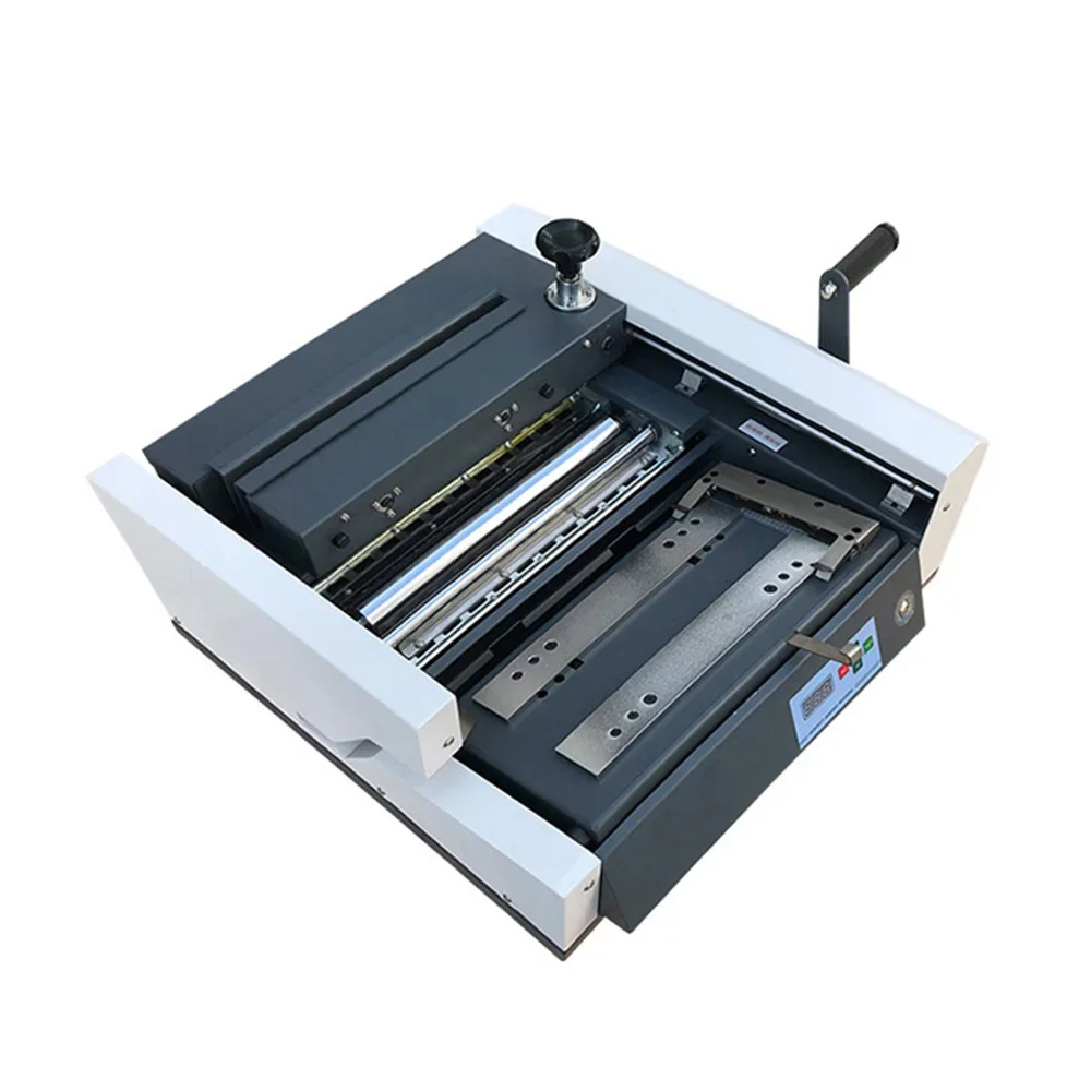 PB-380 for A 4 hot melt glue binding machine for photo album book paper binder with colloidal particles adhesive gluing