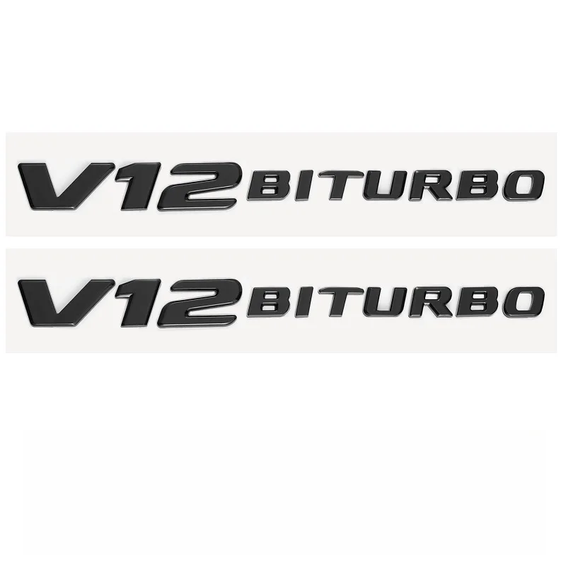 V12 BITURBO 4X4 Emblem Car Stickers For Brabus G500 G700 G800 G900