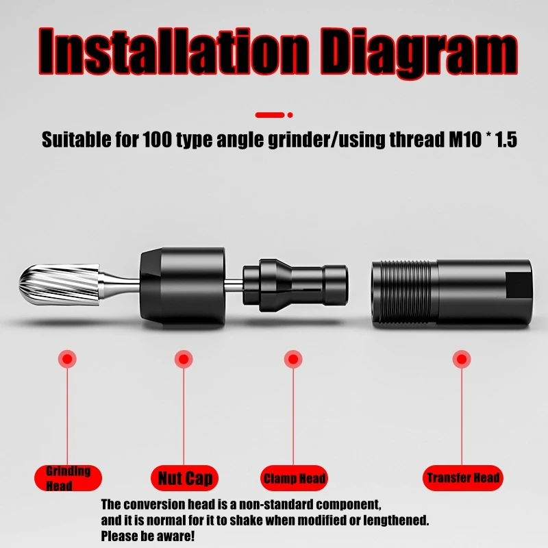 Universal 3/6mm Angle Grinder Modified Adapter Converters For Angles Grinders Polisher Bit Interfaces Converters Angles Grinders