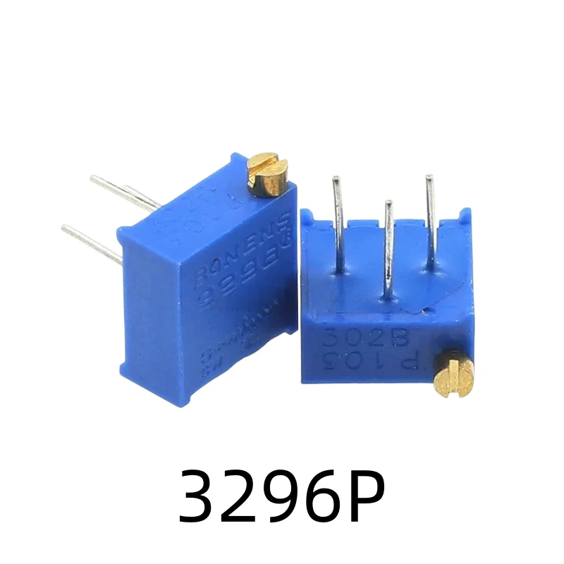 10 Stück 3296W/3296P/3296X/3362W/3362P Serie Ein-/Mehrgang-Präzisions-Trimmpotentiometer 101(100R) bis 205(2M) – Detail 3