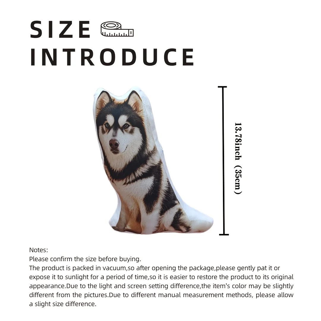 A Customized Pet Pillow 3D Printed Based on Your Photos, A Pet Lover's Birthday Gift for Missing Pets, Available view 3