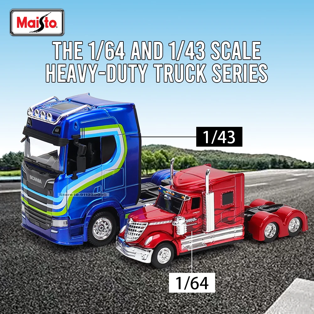 Bburago 1:43 Transport vehicle front end Scania 770 S model simulation car model alloy car toy male collection gift