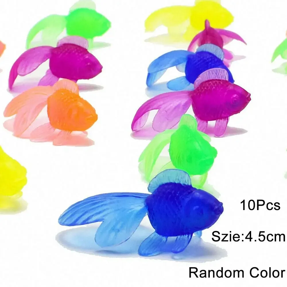 10 Uds. Ducha de baño, pez dorado, juego de playa, juguetes de baño para bebé, herramienta de baño para niños pequeños, juguete de juego de agua para niños
