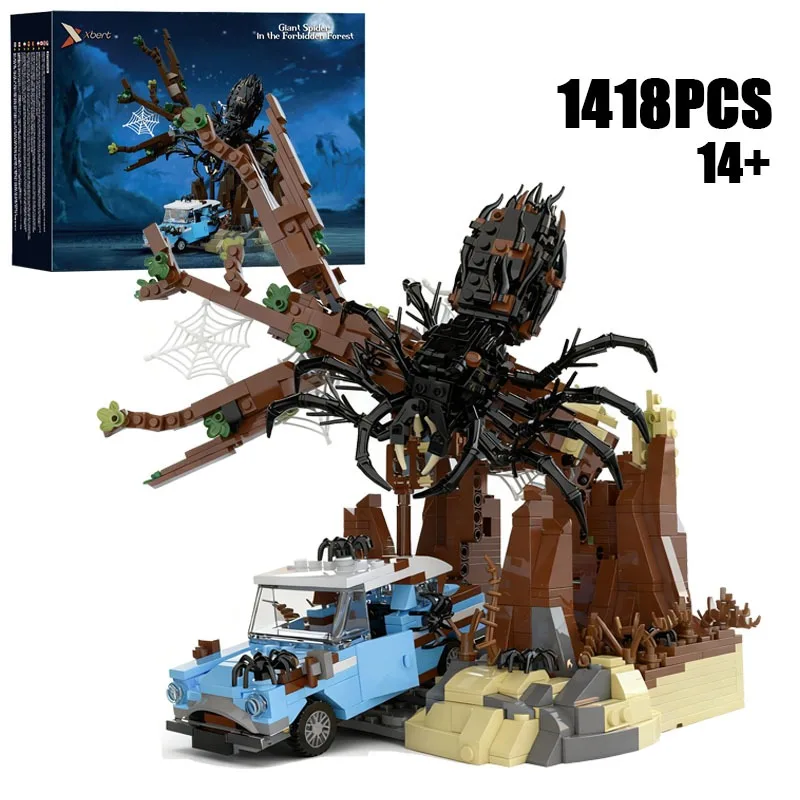

1418PCS Creative Giant Spider Inthe Forbidden Forest Building Blocks Construction Bricks Toy Gift For Kid Adult Boy