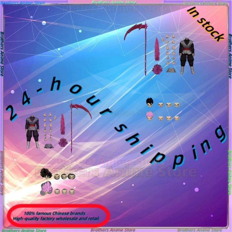 

Dragon Ball Super Saiyan VitoForge VF Studio Unconscious Scythe Lord Black Goku Готовая коллекция экшн-кукол Подарки