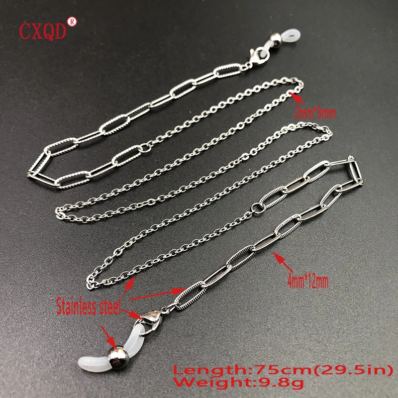 Stainless Steel Gold Silver Color Eyeglasses Chain For Women Outside Casual Sunglasses Necklace Jewelry Gift Mask Hanging Rope