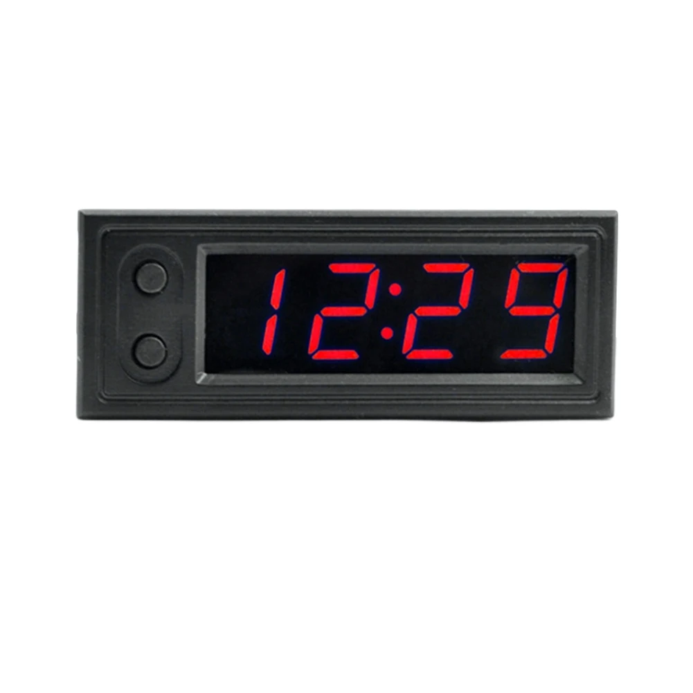 3 in 1 Car Temperature Clock LED Display Digital Clock Voltage Tester Luminous Electronic Clock Voltmeter Automobile Accessories