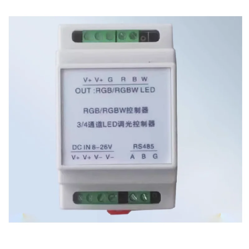 

MODBUS Full-color RGB Lamp with Controller RS485 LED Dimming WS2811 Pipeline Lamp RGB Controller