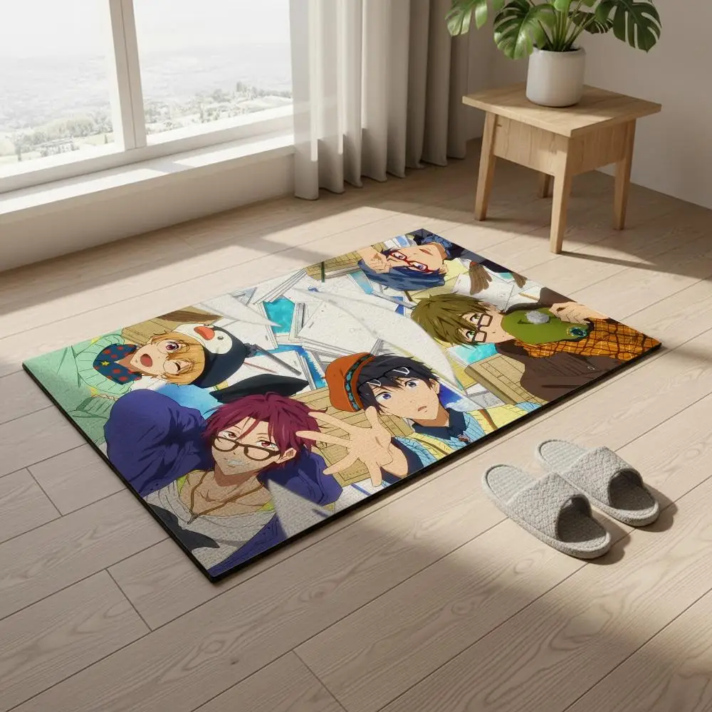 Floor Mat  diatom mud bathroom absorbent floor mat toilet toilet stepping mat anti-slip mat home entrance mat F-Free!