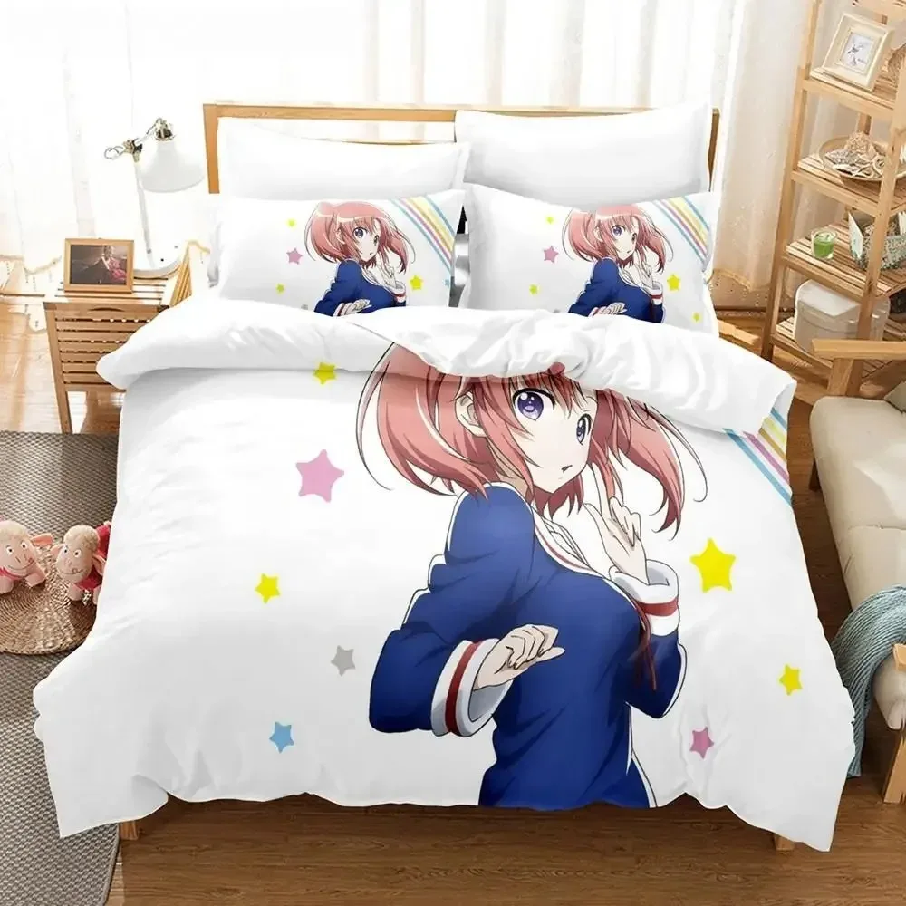 Engaged to the Unidentified Anime Bedding Set Pillowcases Single Full Queen King For Girl Kids Anime Bedding Set Duvet Covers