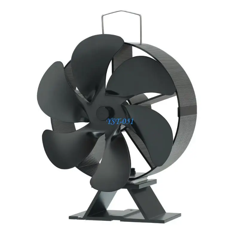 E15A ストーブオーブンファン熱駆動 6 ブレードサイレント高速モーター暖炉煙突ファン