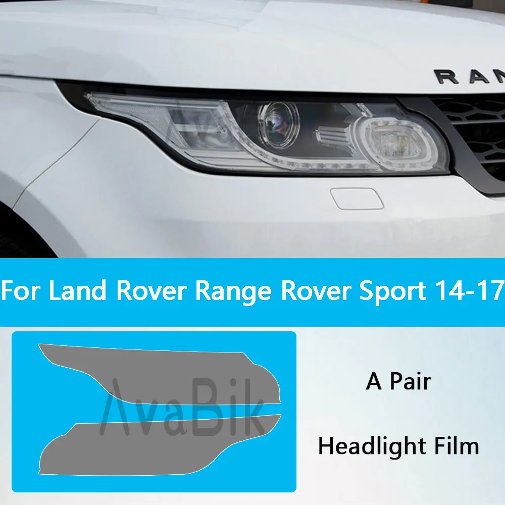 

Car Headlight Protective Film For Land Rover Range Rover Sport 14-22 TPU Blackened Transparent Modification Anti-scratch Sticker