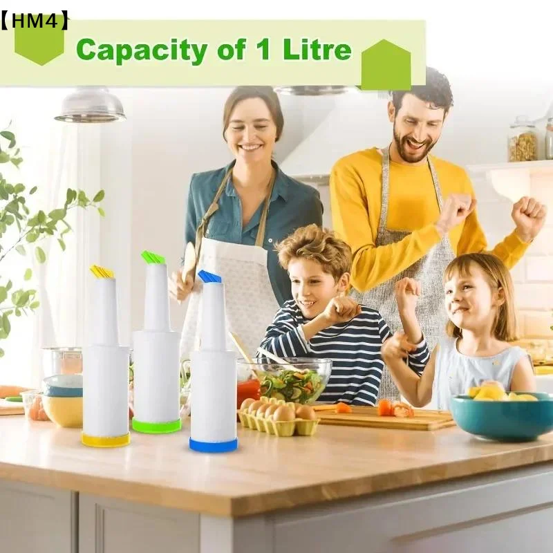 

1L Plastic Juice Jug Dispensers Bar Pour Colorful Juice Pouring Bottle Containers For Bar Home Kitchen Supplies Restaurant Cafe