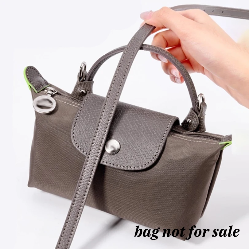 

Real Leather Replacement Crossbody Bag Strap Fit for Longchamp Mini Pomegranate Shoulder Strap Without Punching Modification