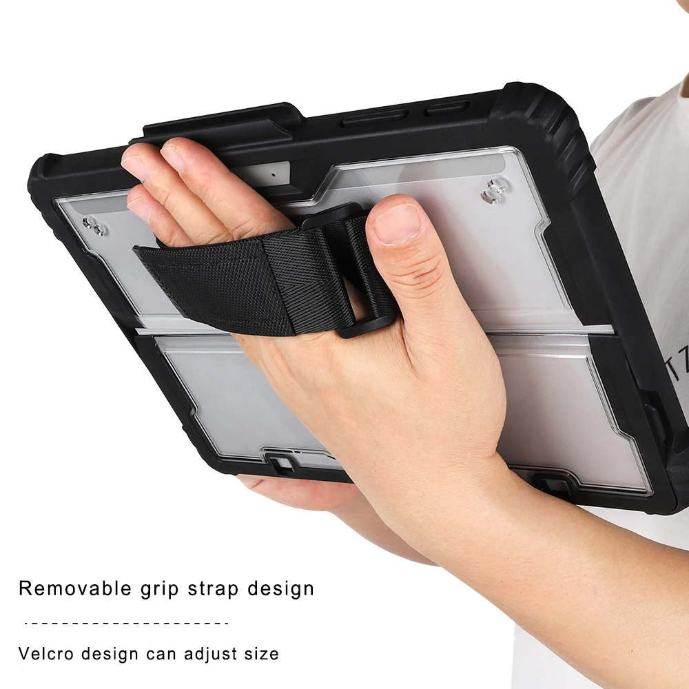 for Microsoft Surface Pro 4 5 6 7 8 9 Case for Surface Go 1 2 3 4 Silicone Acrylic Protective Case with Magnetic Attract Pen Slo