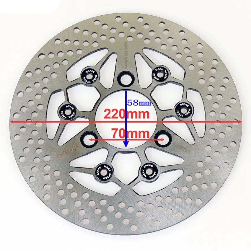 オートバイのフロントおよびリアブレーキディスク,ローター,220mm, 260mm, 265mm,エン125,gt125,gs125,gn125,hj125,gx125