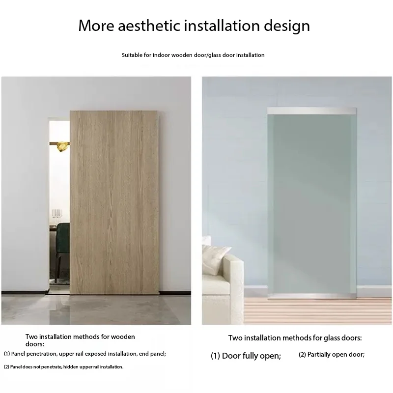 

1 комплект, невидимая дорожка, плавающий призрак, комплект роликовых колес для раздвижной двери сарая, двустороннее мягкое закрытие