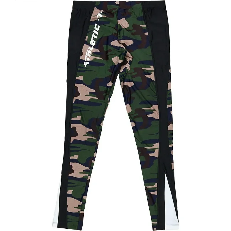 Mens Running Tights Sports Trousers Compression Camouflage Leggings Athletic Pants Man Workout Leggings Jogger Pants