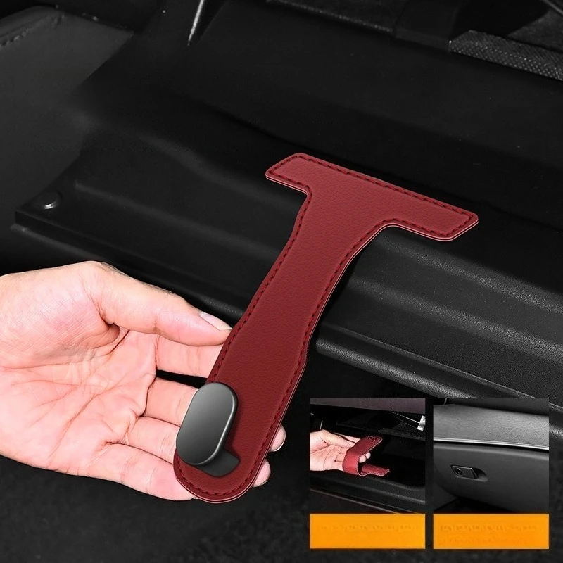 Multifunctional Front Car Hook Invisible Vehicle Hanger Adhesive Storage Hook for Passenger Seat Car Interior Accessories