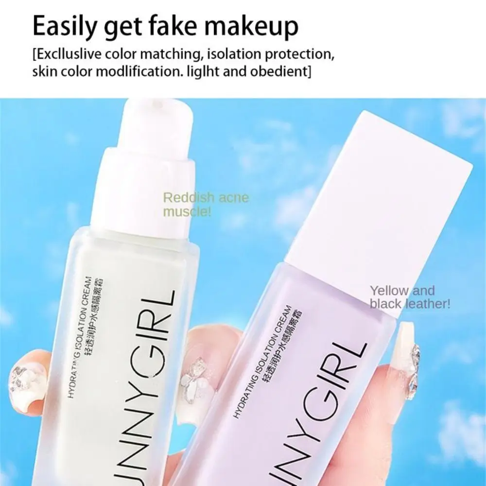 Nouveau Crème d'isolation hydratante visage éclaircir longue durée BB crème maquillage apprêt cosmétiques