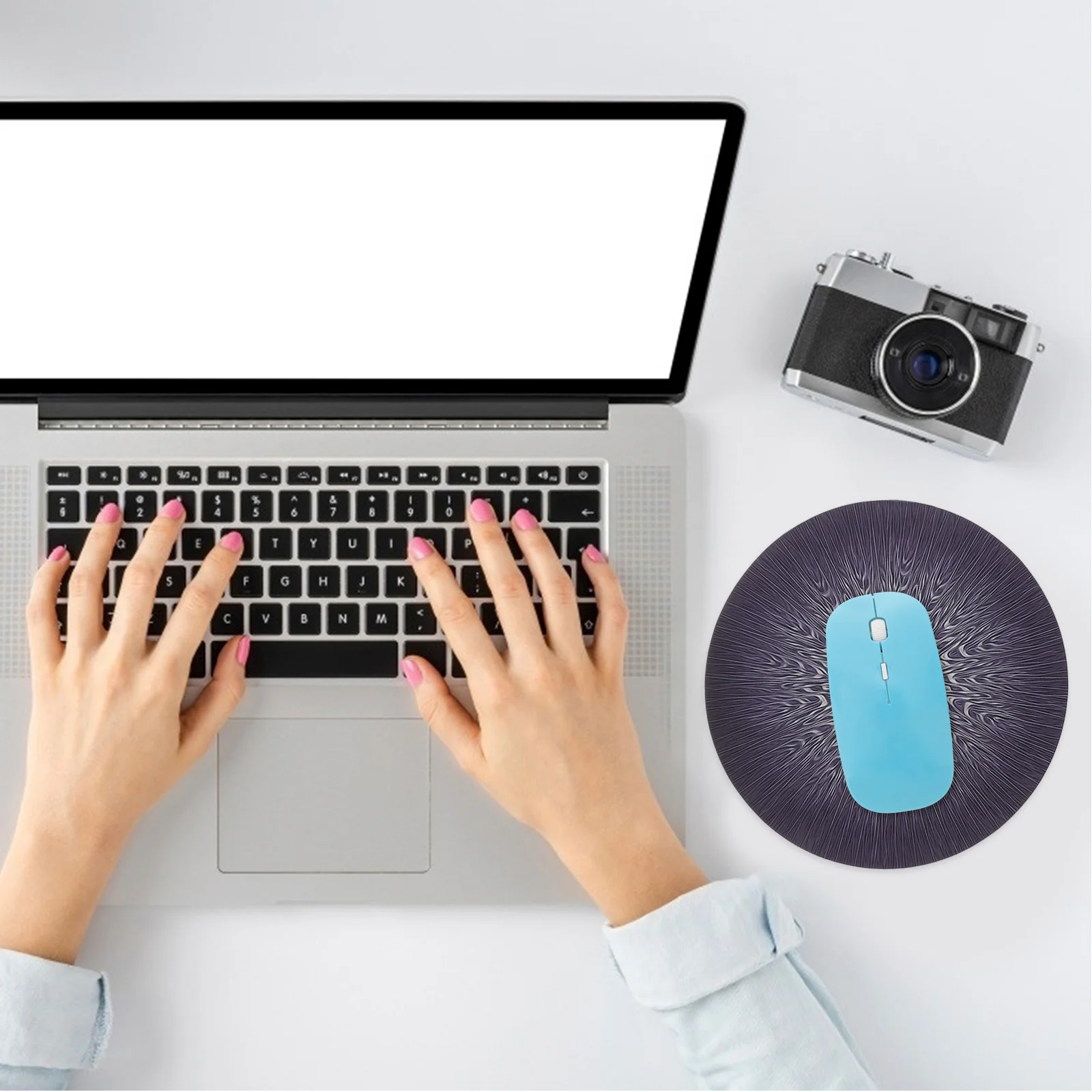 

1600 Dpi Wireless 2.4G 4 Button Ergonomic Flat Design Usb Nano Receiver Laptop Pc Auto Sleep Mode Lightweight For Laptop Flat