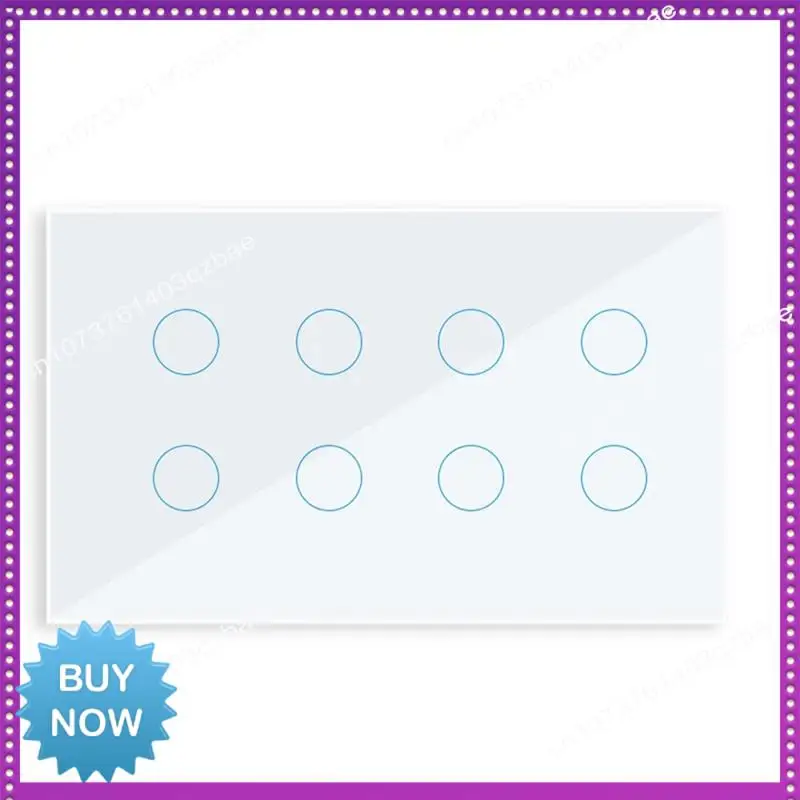 Hot Ltem WIFI Smart Touch Light Wall Switch Interruptor Glass Panel 10 Gang Tuya Smart Life For Alexa Google Home Easy Install W