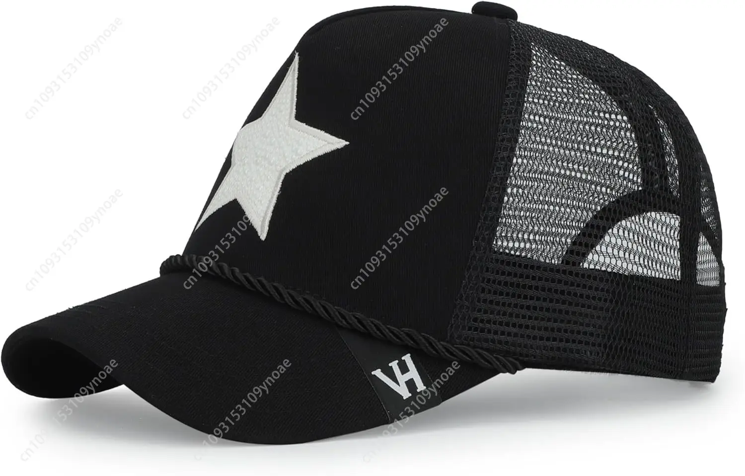 

VINTAGE HAVANA Black Trucker Hats Women | Mesh Adjustable Snapback Hat | Men & Women Trendy Fashion Baseball Cap Men Woman Outdo