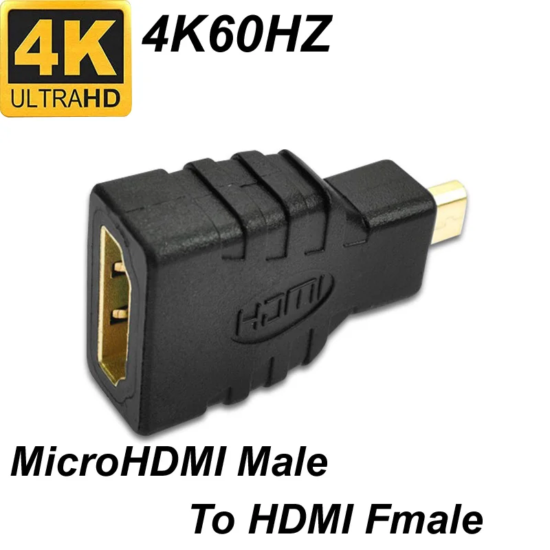 4K MINI MINIHdmi Micro HDMI MICROHDMI Compatível Macho para HDMI Fêmea Adaptador Conversor Conector HD Para Xbox 360 PS3 HDTV HDTV D