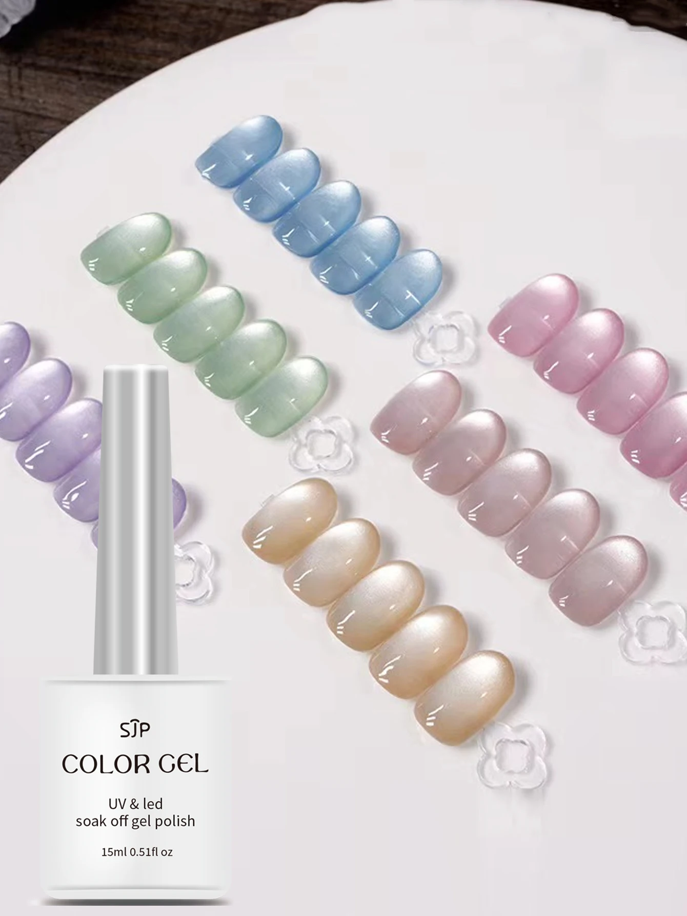 15ML Bunte Kristall Aurora Cat Eye Gel Nagellack Magnetische Gel Lack UV LED Soak Off Gel Lack