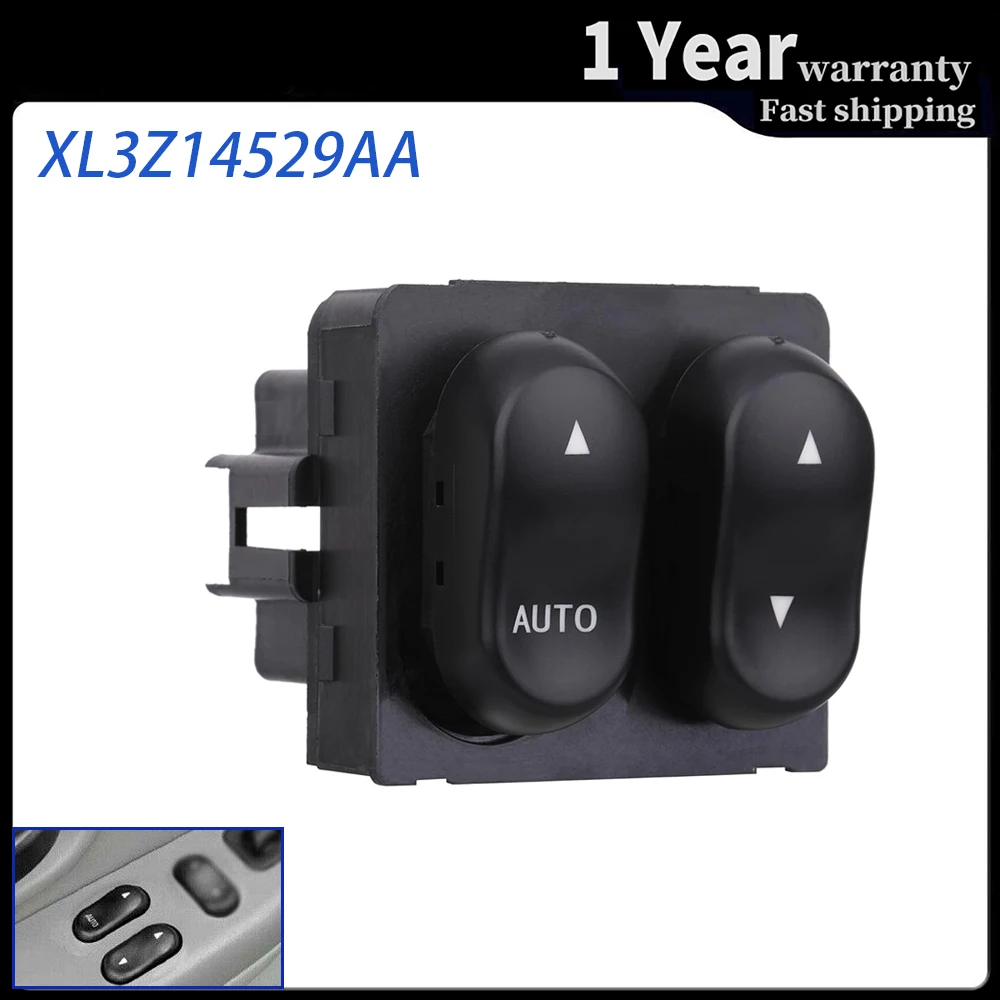 XL3Z-14529-AA XL3Z14529AA for Ford F150 F250 Truck w/ 2 door 1999-2002 Front LH Left Driver Side Power Window Door Switch Button