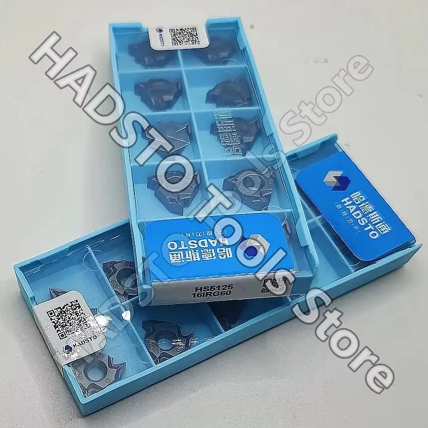 

16IRG60 HS5125/16ERG60 HS5125 HADSTO CNC blade carbide inserts Thread insert For Steel, Stainless steel, Cast iron