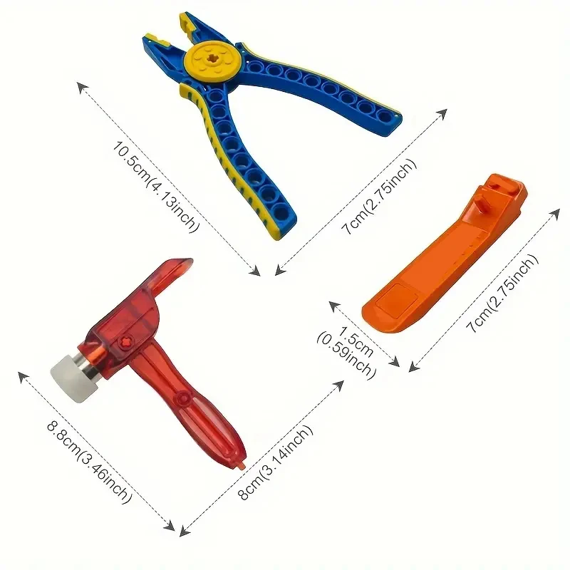 Multi-function Tool Hammer Small Building Blocks, Starter Disassembly Pliers Building Blocks, Assemble Disassembly Tool Set