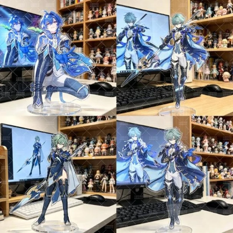 Hot Game Yuan Shen Cartoon Character Plaque Desktop Decoration Handmade Model Bracket Props Accessories Gifts