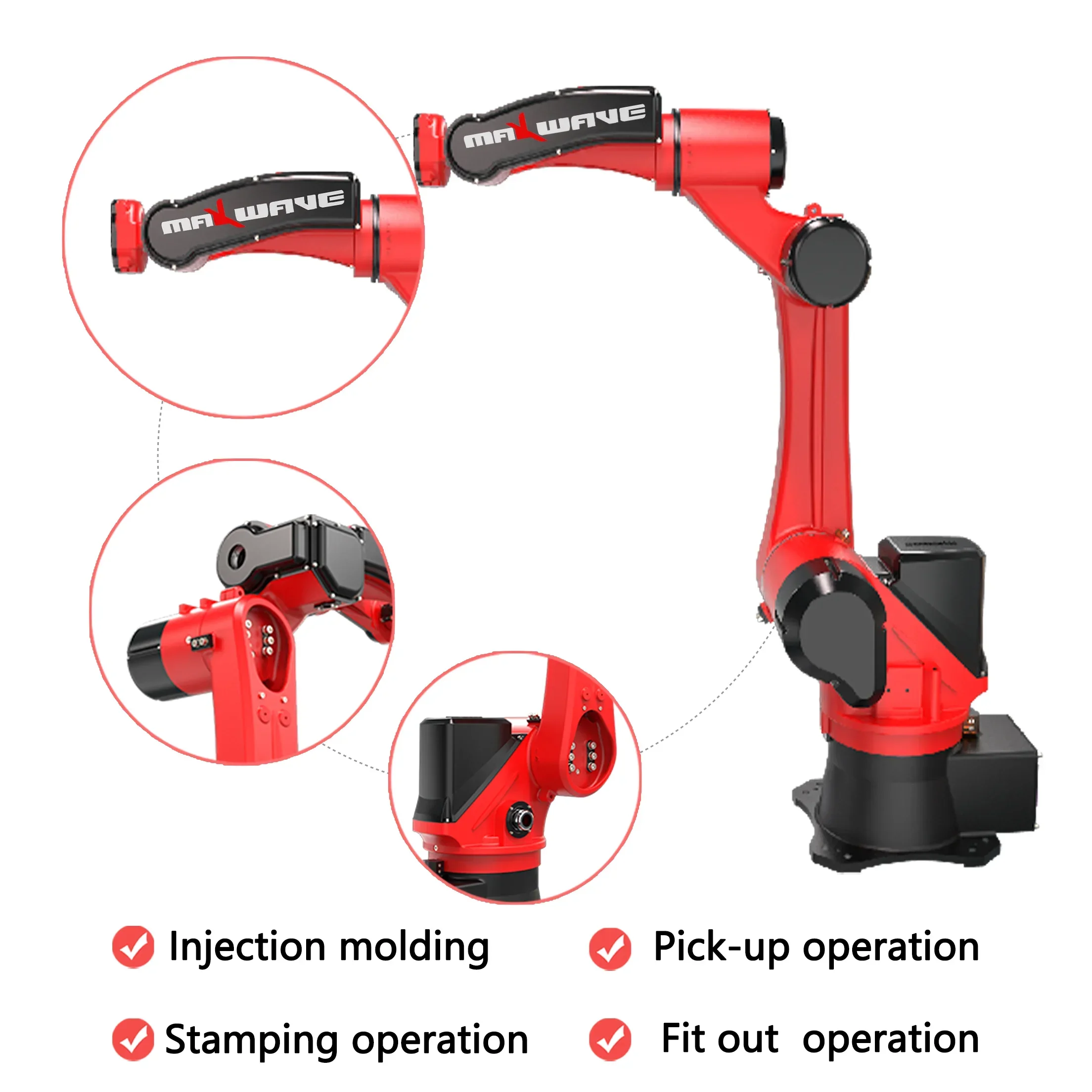 6 axis welding robot 6-axis Manipulator Robotic spraying Painting industrial robot kit robotic arm Manipulator Customization