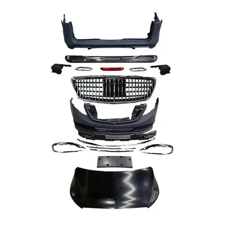 

Car Bumper for Vito W447 V Class V250 V260 Upgrade Style Front Bumper Rear Bumper Grille Hood