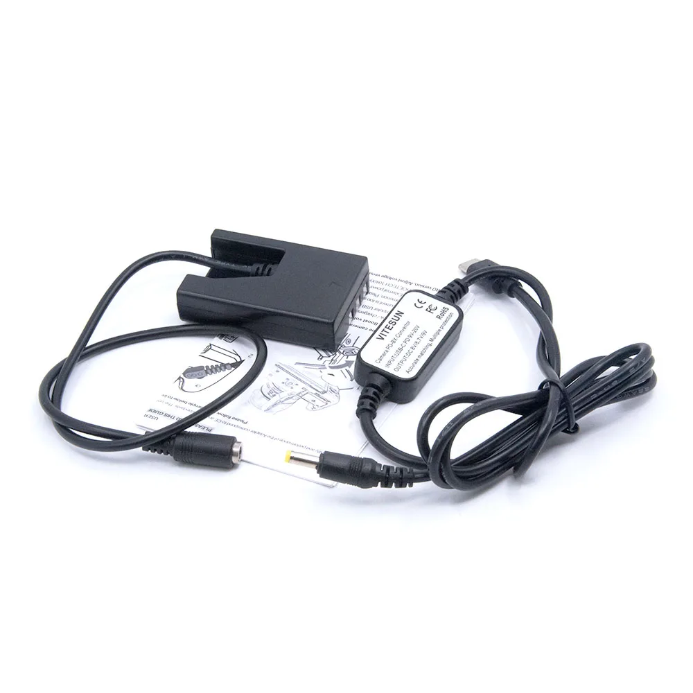 Vitesun USB نوع C محول الطاقة كابل الشاحن + EN-EL9 الدمية البطارية EP-5 لنيكون D40 D40X D60 D3000 D5000 كاميرا DSLR