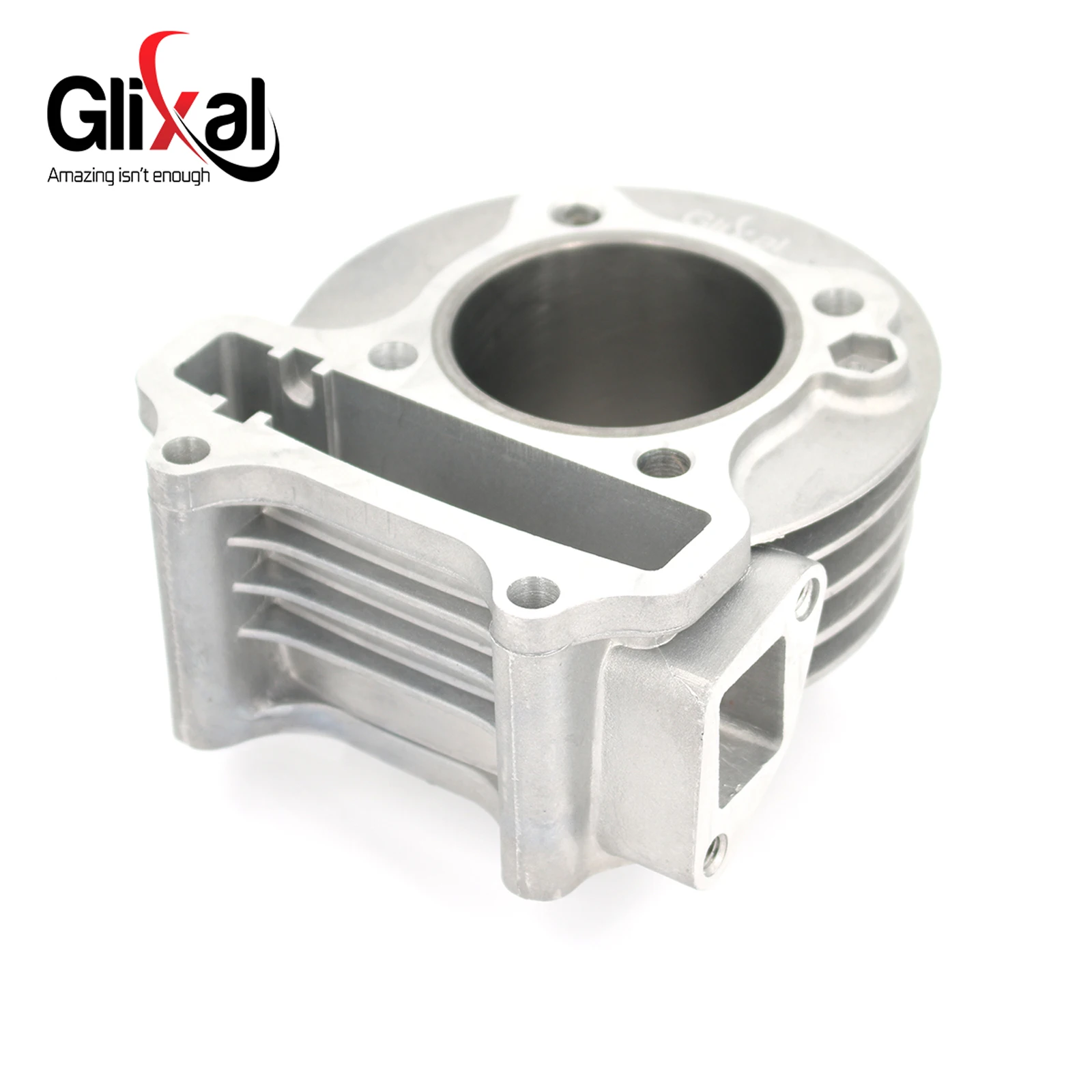 Glixal GY6 105cc Chinese Scooter Engine 52mm Big Bore Cylinder kit with Piston Kit for 4T 139QMB 139QMA JONWAY ZNEN Roketa Moped