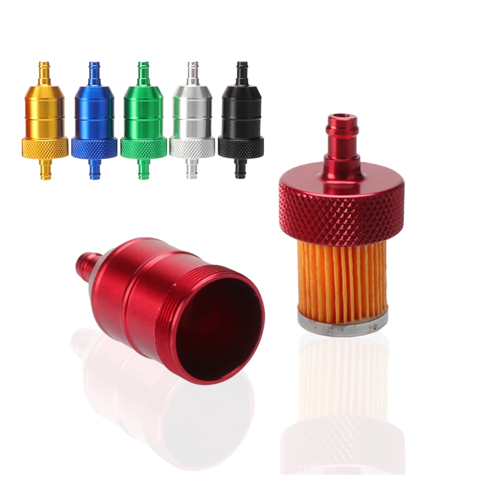 

Universal 8mm CNC Aluminum Alloy Petrol Gas Filter For Mini Pocket Motorcycle Dirt Pit Bike Scoote ATV Quad Go Kart Buggy Parts