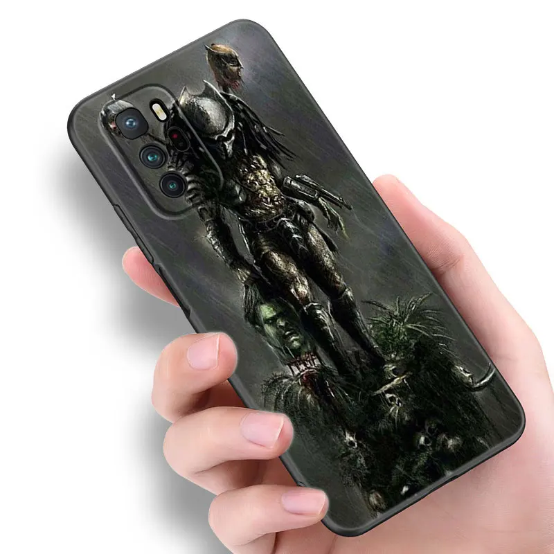 Killing Alien And Predator Phone Case For Xiaomi Redmi Note 7 8 9 10 Lite 11 11E 11T 12 Pro 11S 4G 10T 5G 8T 9S 10S Black Cover