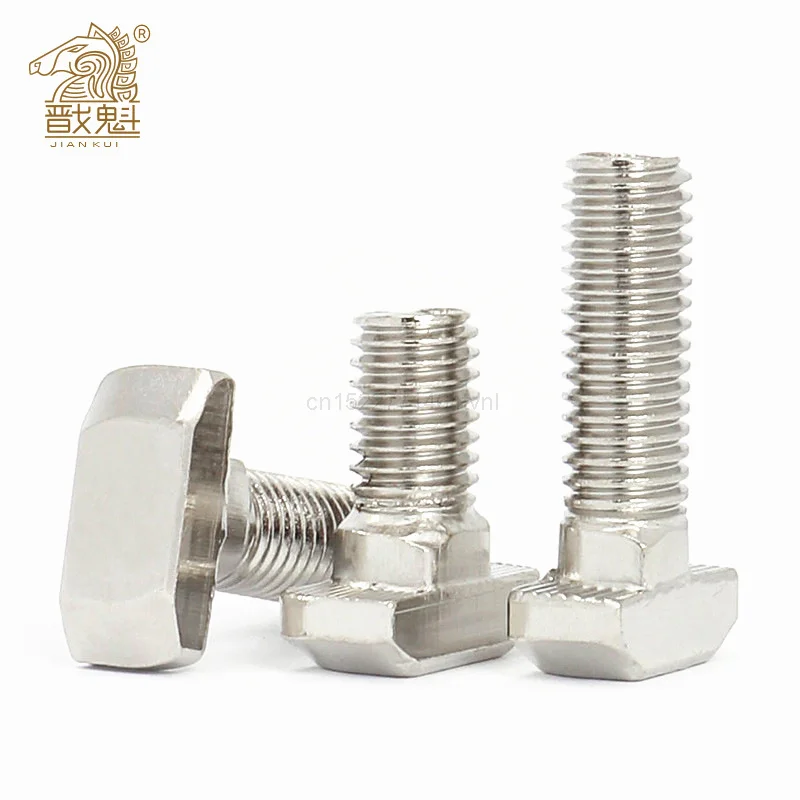 

2/5/10PCS M5 M6 M8 T Hammer Head T Bolt Aluminum Connector T head bolts Screws for 20/30/40/45 Aluminum Profiles