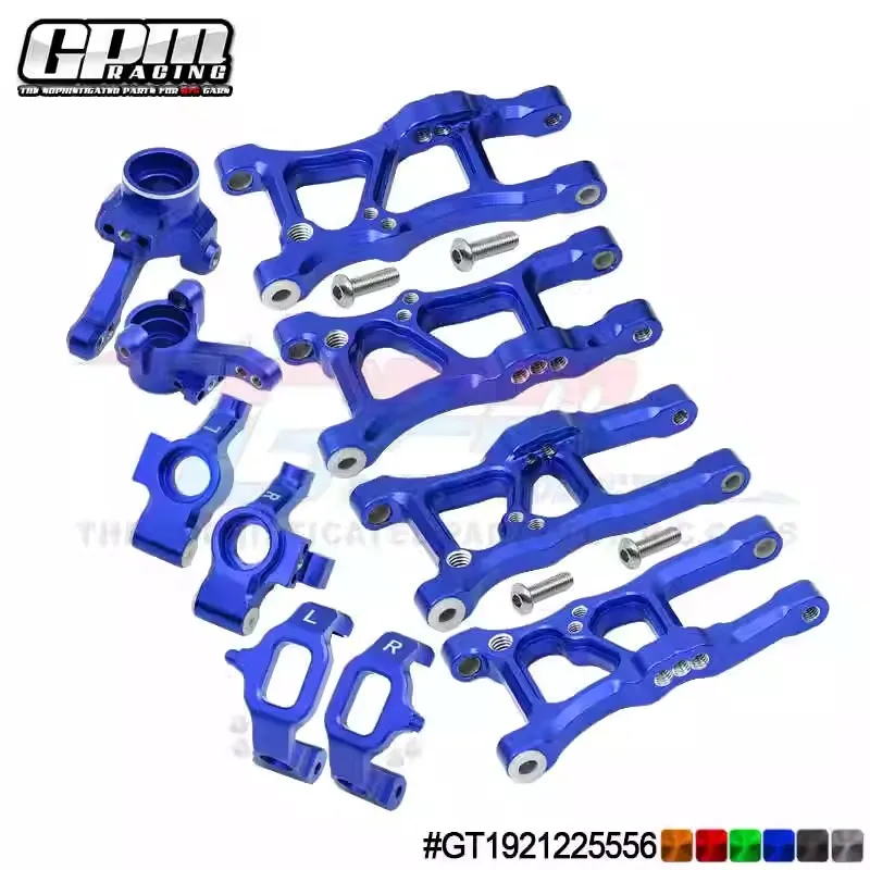 GPM Alloy Front & Rear Lower Arms & Front Knuckle Arms Front C Hubs TRAXXAS 1/10 Ford GT 4-TEC 2.0