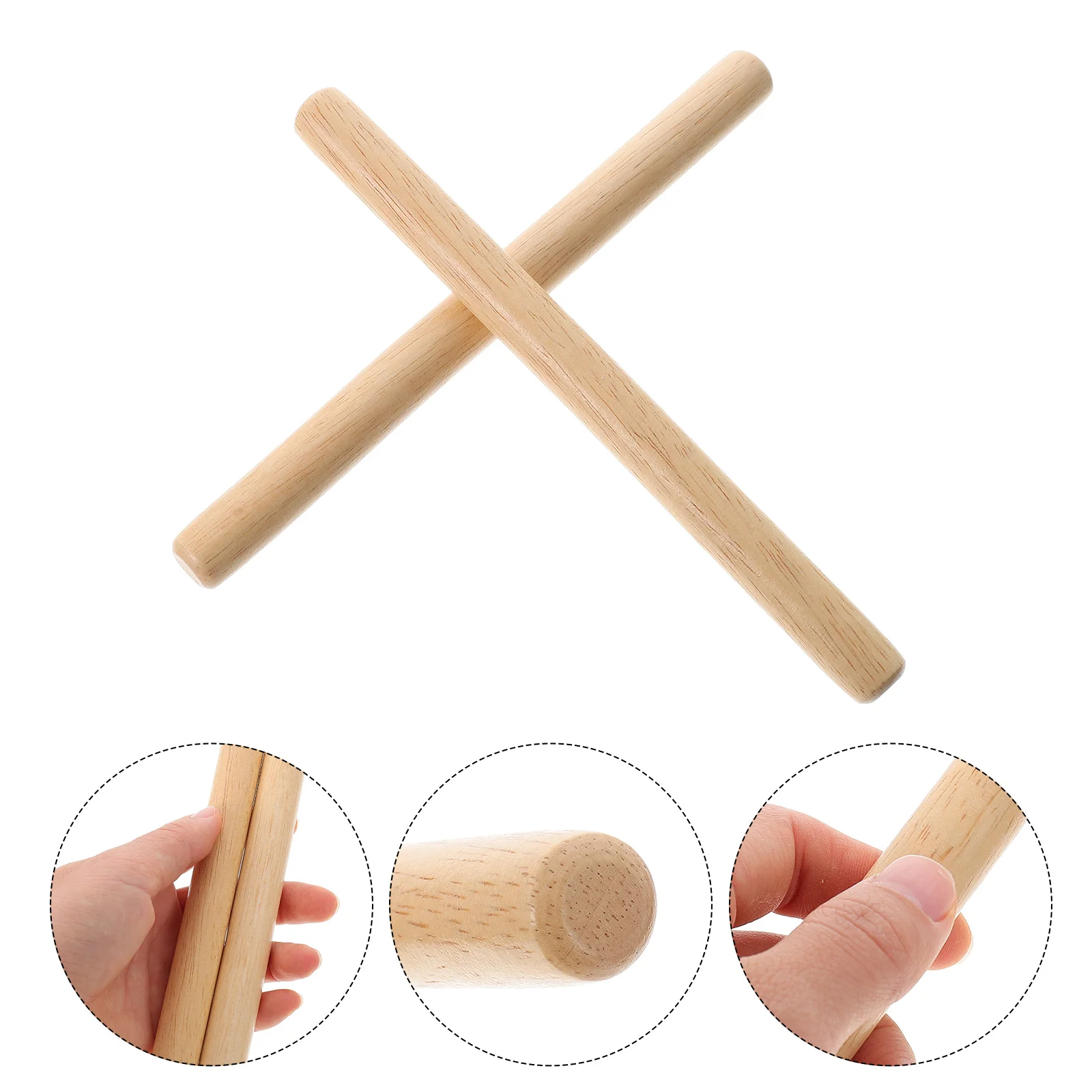 2 pcs Music Sticks Wooden Rhythm Beating Stick For Kids Classical Wood Percussion Instrument Educational Tools Kids Musical
