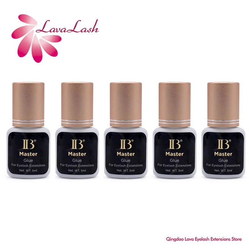 IB 마스터 글루 5병 0.5초 속건 한국 정품 아이뷰티 인조 속눈썹 접착제 속눈썹 연장용 접착제 5ml 메이크업
