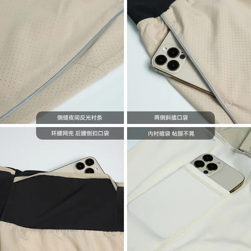 2026 Men Quick Dry Double Layer Sports Shorts Three Quarter Marathon Running Fitness Training Casual Breathable Workout Bottoms