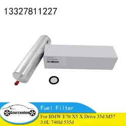 13327793672 Genuine  Fuel Filter for BMW E70 X5 XDrive 35d M57 3.0L 13327788700 13327811227 13327811401 13327811227 740ld 535d