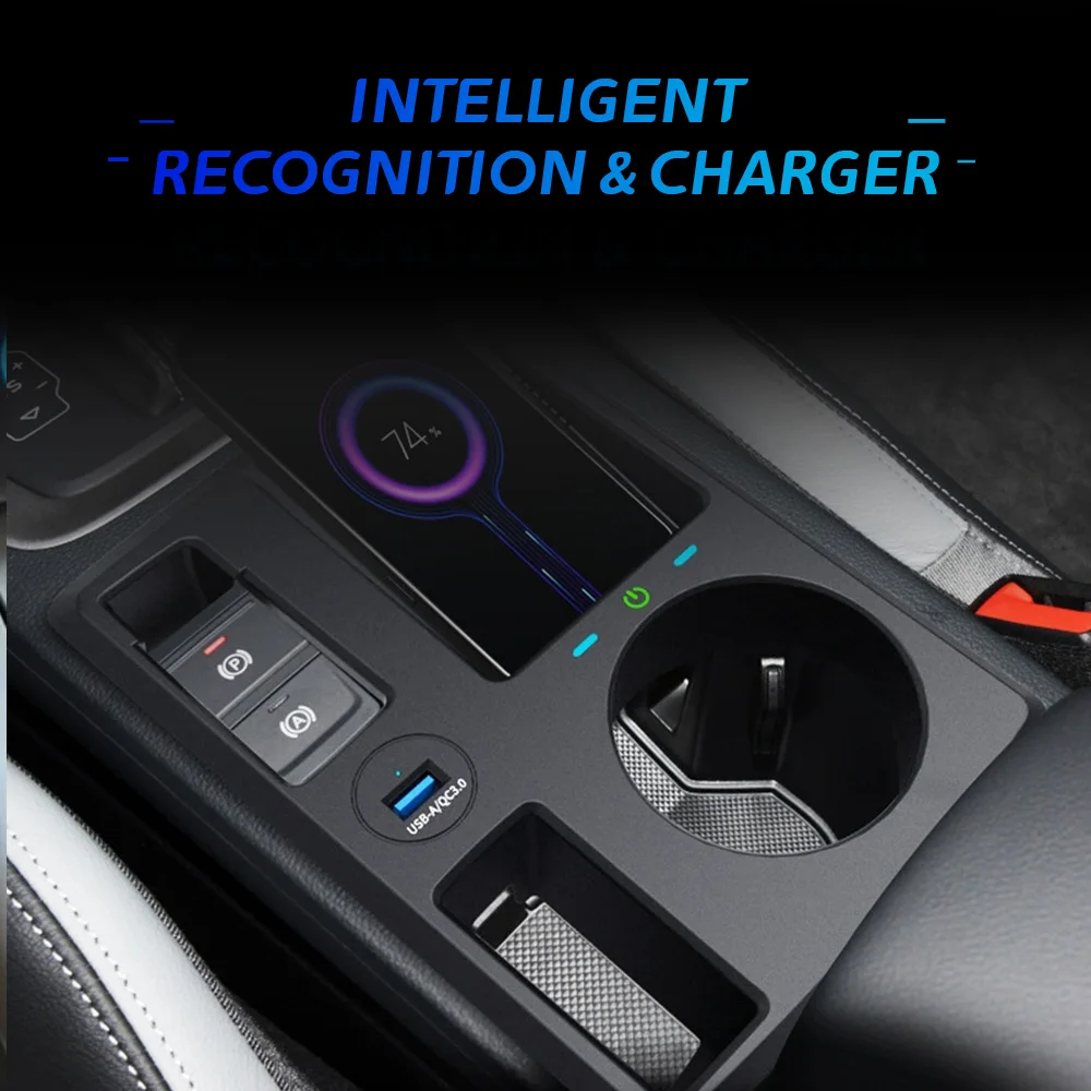For Audi Q3 Q3L Sportback 2019-2023 Car Wireless Charger Fast Cell Phone Charging Plate Interior Modification Auto Accessories