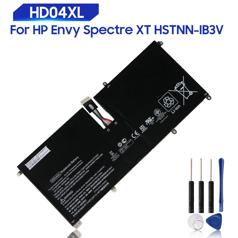 

Оригинальный сменный аккумулятор для HP Envy Spectre XT HSTNN-IB3V, 13-2120tu TPN-C104, 13-2095ca 685989-001, HD04XL